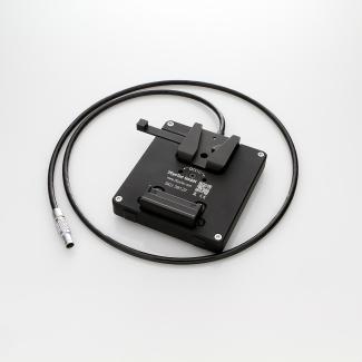 Akkuplatte mit festem Kabelausgang, V-Mount → Lemo 0B.302