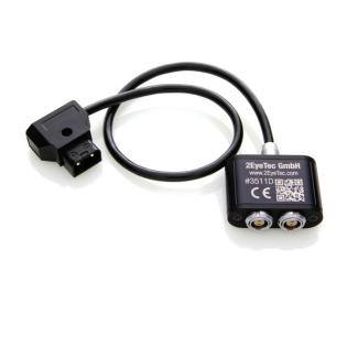DC Verteiler 2fach (Lemo 0B 2pin), festes Kabel mit verschiedenen Steckern