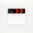 schwarz/rot, blank