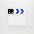 weiß/blau, blank