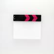 schwarz/pink, blank